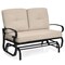 Costway 2-Person Outdoor Swing Glider Chair Bench Loveseat Cushioned Sofa Blue/Beige/Grey/Navy